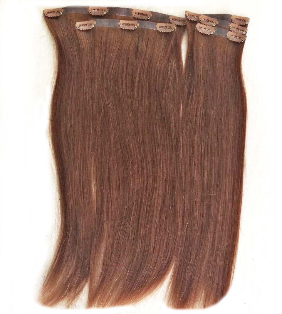 Double Drawn Seamless Clip in Remy hair extensions